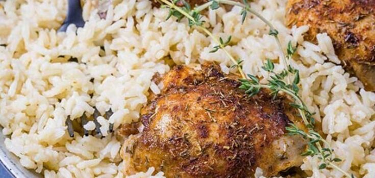 Rice recipe with fillet and vegetables