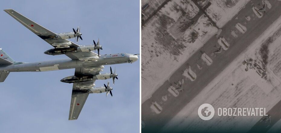 Russian aircraft at the airfield in Engels