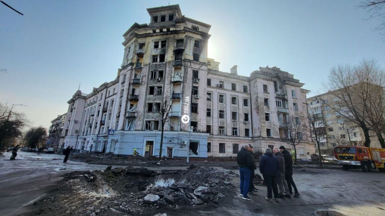 A missile fragment hit a house that survived World War II