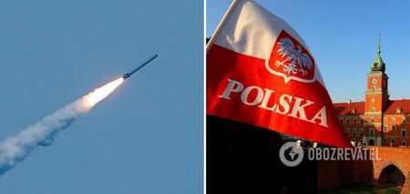 Rosyjska rakieta leci w nocy na terytorium Polski - polskie wojsko