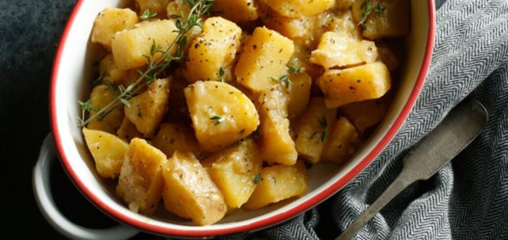 Recipe for stewed potatoes