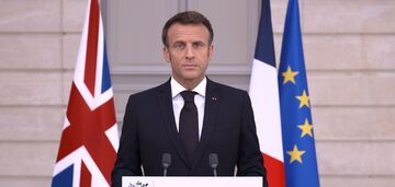 Emmanuel Macron poparł Ukrainę