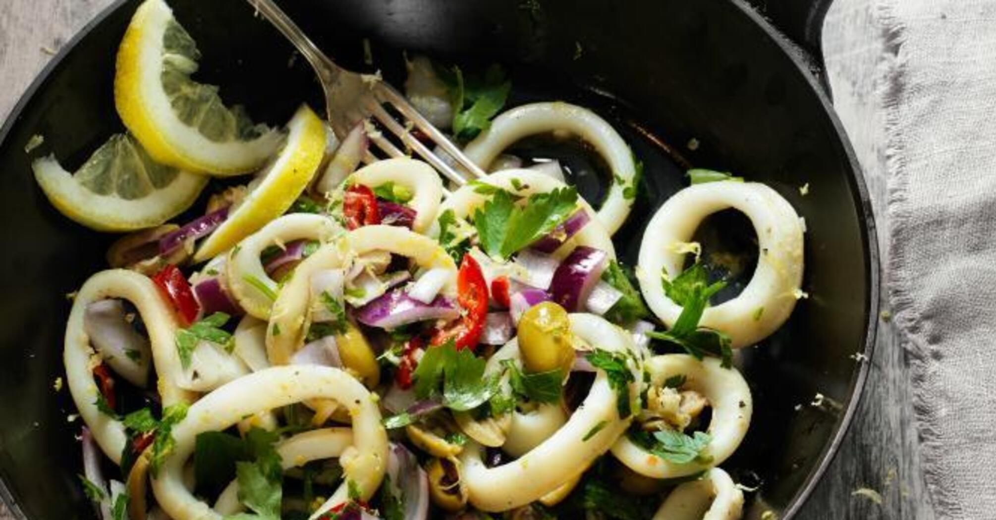 How to marinate calamari: recipe for a quick appetizer