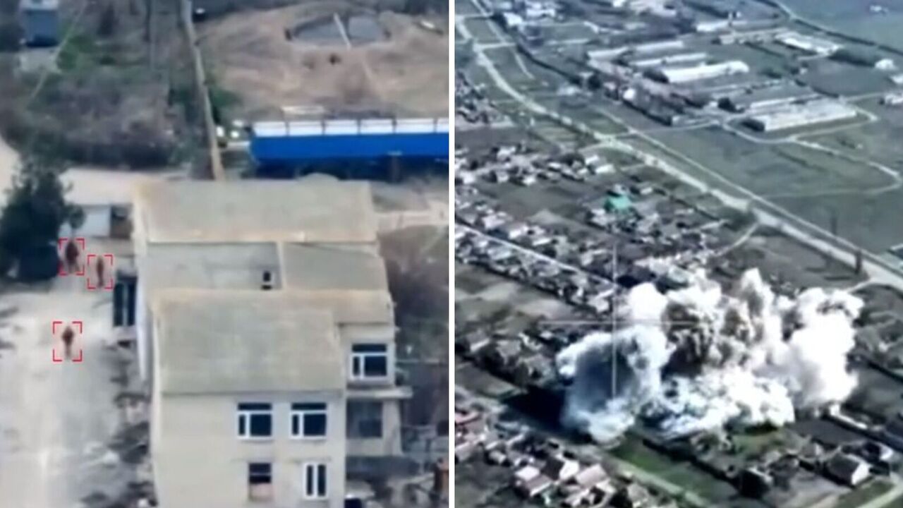 Ukraińska piechota morska niszczy posterunek obserwacyjny rosyjskiej armii na lewym brzegu Dniepru. Wideo