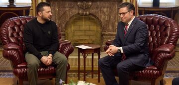 O postępach wojny i krytycznym zapotrzebowaniu na broń: Zełenski przeprowadził rozmowy z przewodniczącym Izby Reprezentantów Johnsonem