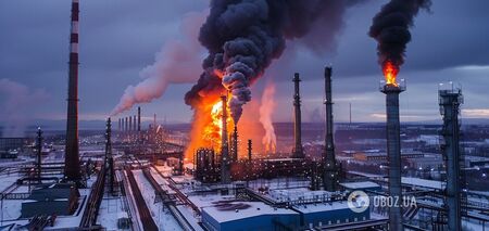 Atak na rosyjską rafinerię