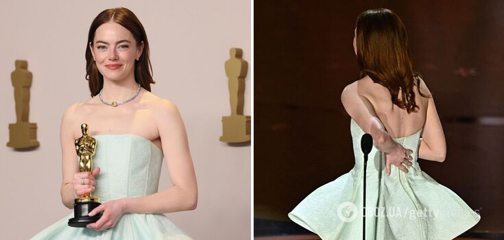 Ryan Gosling nie miał z tym nic wspólnego. Emma Stone, której sukienka pękła podczas Oscarów 2024, ujawniła prawdę o żenadzie