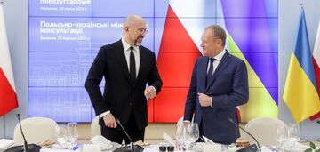Premier Szmyhal w Polsce przeprowadził rozmowy na temat blokady granicy