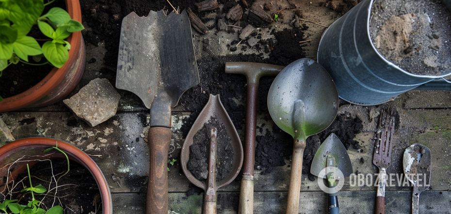 You do not have to throw them away: how to clean rusty garden tools