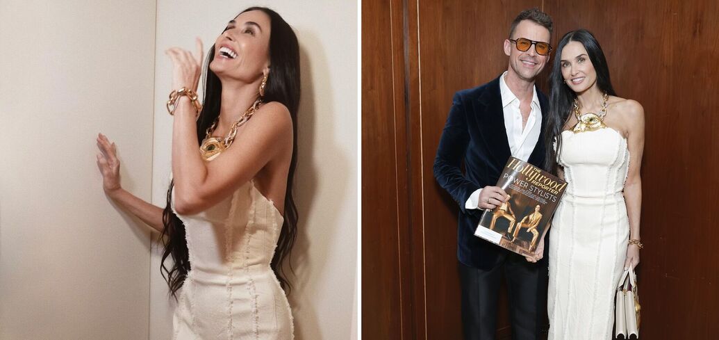 "Czy ona śpi w zamrażarce?". 61-letnia Demi Moore oszołomiła swoim wyglądem w obcisłej sukience midi
