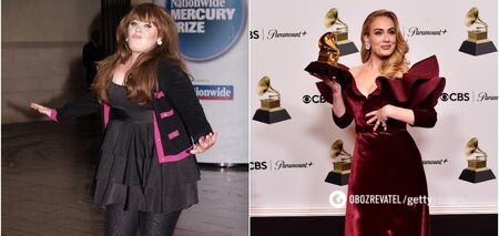 Schudła 45 kg i zdobyła 16 nagród Grammy: jak zmieniła się piosenkarka Adele, która do niedawna nie wierzyła w siebie. Imponujące zdjęcia