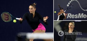 The highest title in her career. The famous Ukrainian tennis player, losing 1:5, defeated the 5th world racket and reached the final