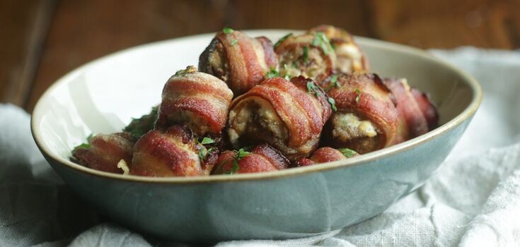 Budget holiday appetizer with mushrooms: very quick to prepare