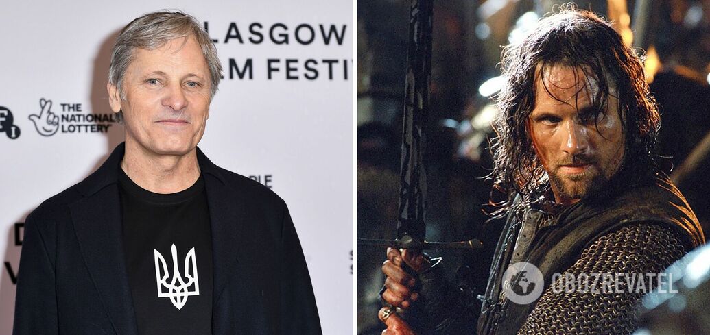 With a trident on his T-shirt. The Lord of the Rings star Viggo Mortensen calls Putin a barbarian and declares support for Ukraine