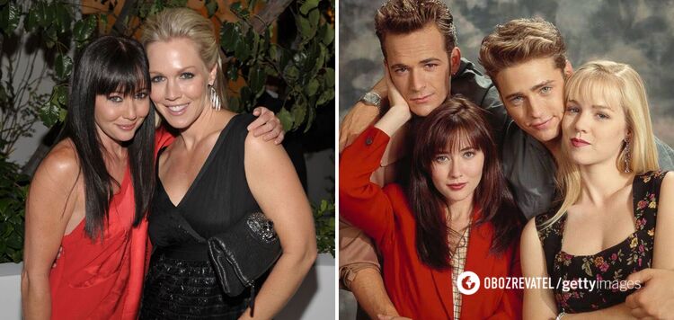Shannen Doherty opowiada o 'kłótni' z Jenny Hart na planie Beverly Hills 90210: na oczach wszystkich podciągnęła spódnicę aktorki, a ta ją pstryknęła.