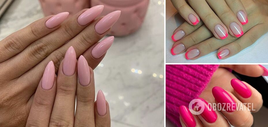 The color of the mood is pink. 10 trendy and stylish spring manicure ideas