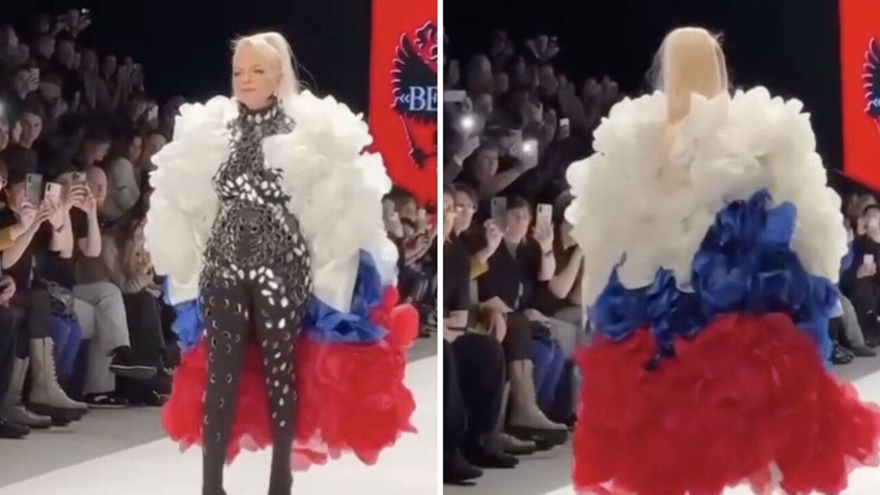 "Why is an Odesa woman carrying the flag of Russia?" 68-year-old Larisa Dolina in a tight jumpsuit became a laughingstock