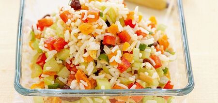 Recipe for rice with vegetables