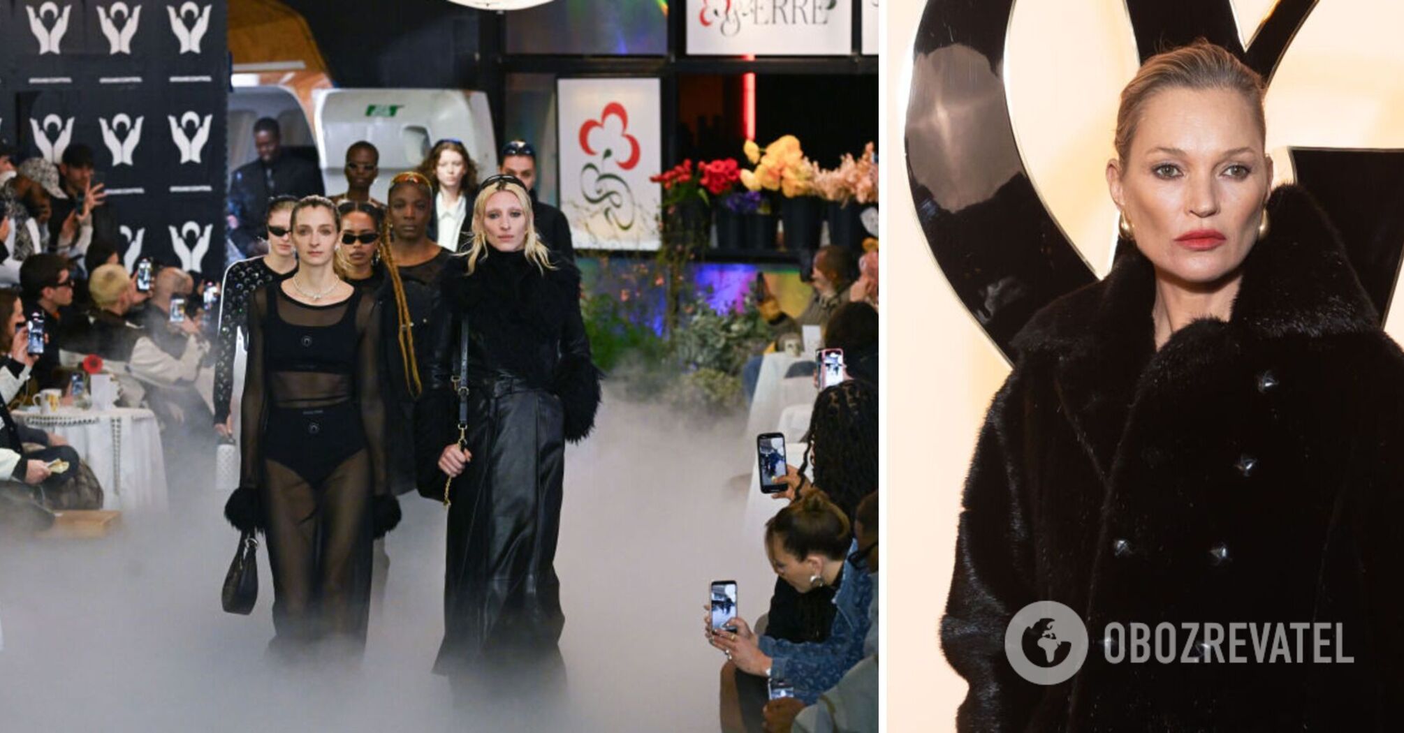 Podobizna supermodelki Kate Moss zaszokowała publiczność, pojawiając się na wybiegu podczas Paryskiego Tygodnia Mody. Zdjęcia i filmy