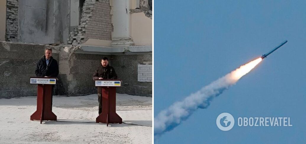 Russia attacked Odesa during the visit of Zelensky and the Greek Prime Minister: Ukrainian President reacts. Video