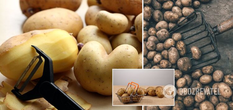 How to peel potatoes quickly and easily: four tricks