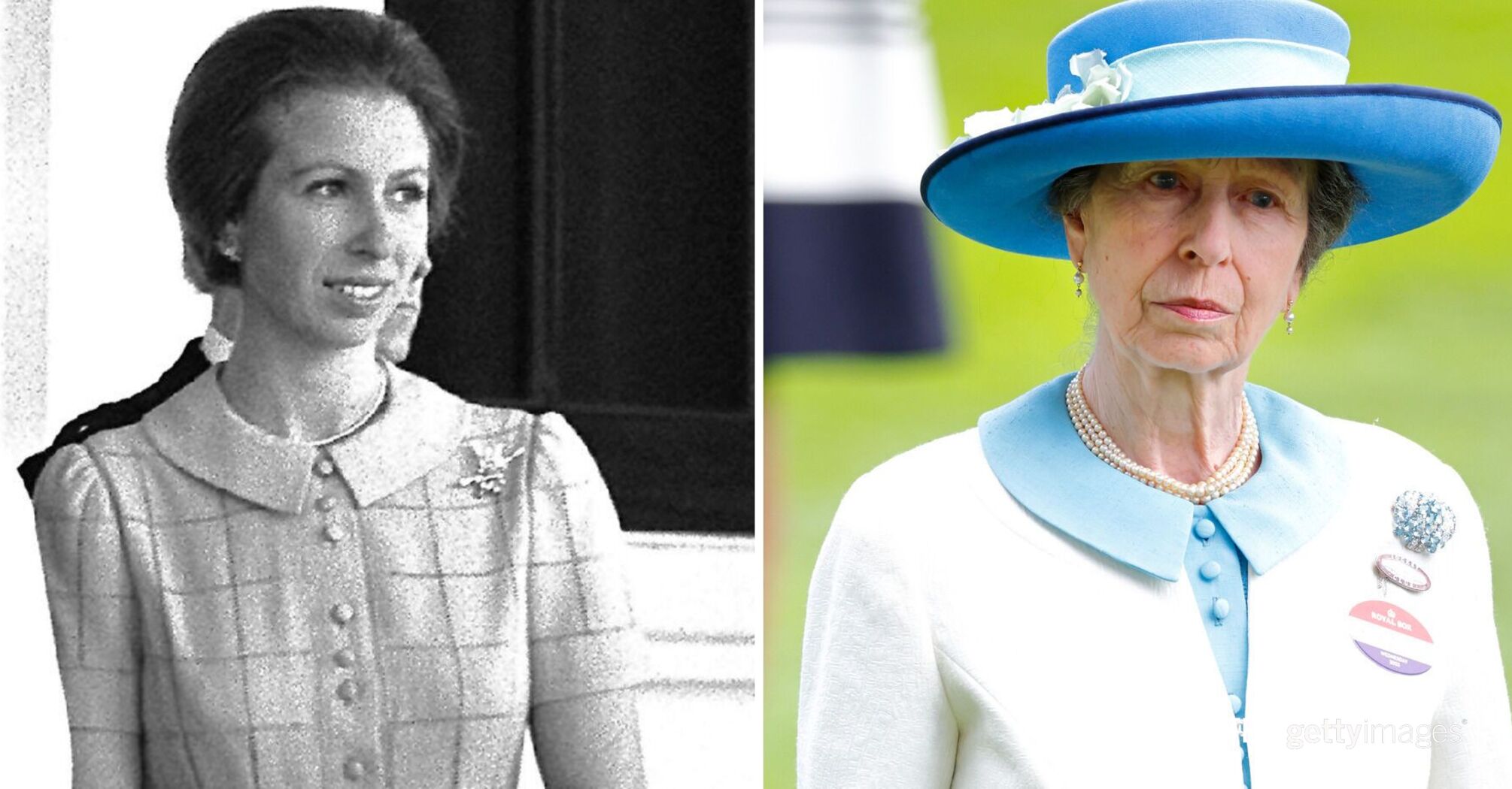 Princess Anne wore a dress she wore almost 50 years ago to a public event in Dubai. Photos then and now