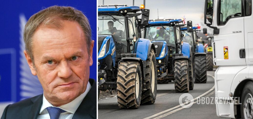 Tusk criticizes two demands of Polish farmers