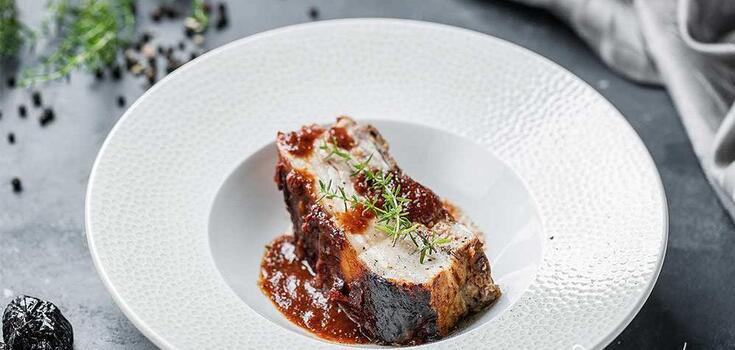 Finished dish with sauce