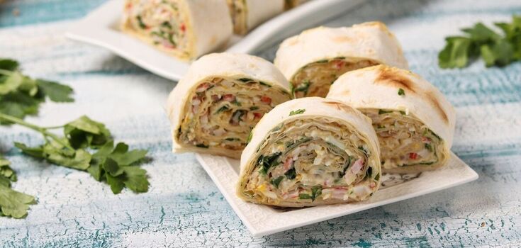 Elementary pita bread rolls: cooked in the oven