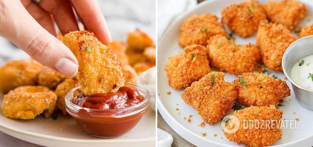 Recipe for nuggets without oil