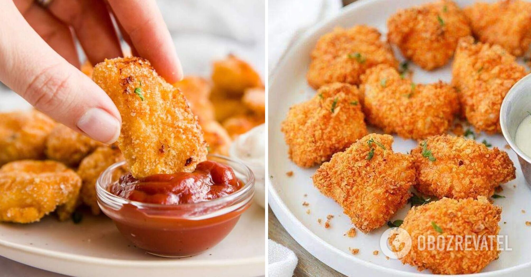Recipe for nuggets without oil