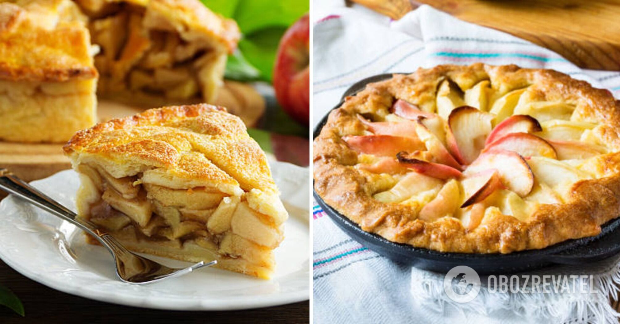 Apple pie recipe in a skillet