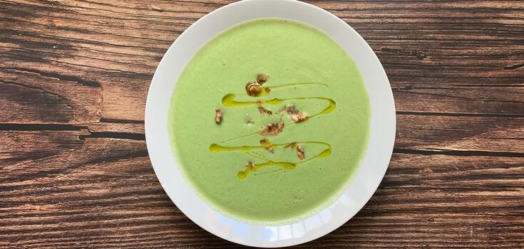 Cold cucumber soup