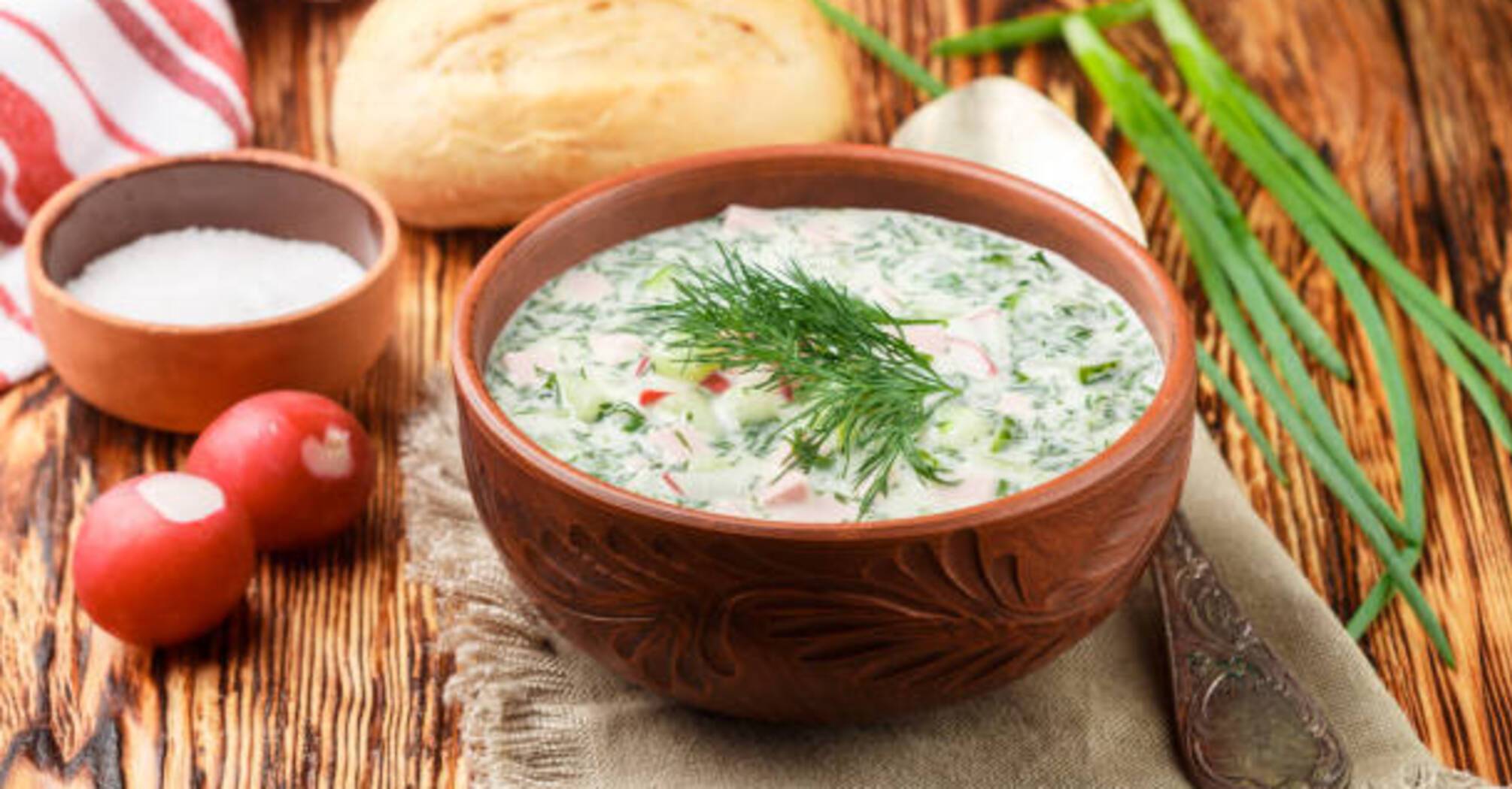 Cool spring sour cream okroshka soup: perfect for hot weather