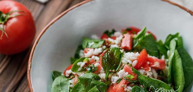 Rice and vegetable salad recipe