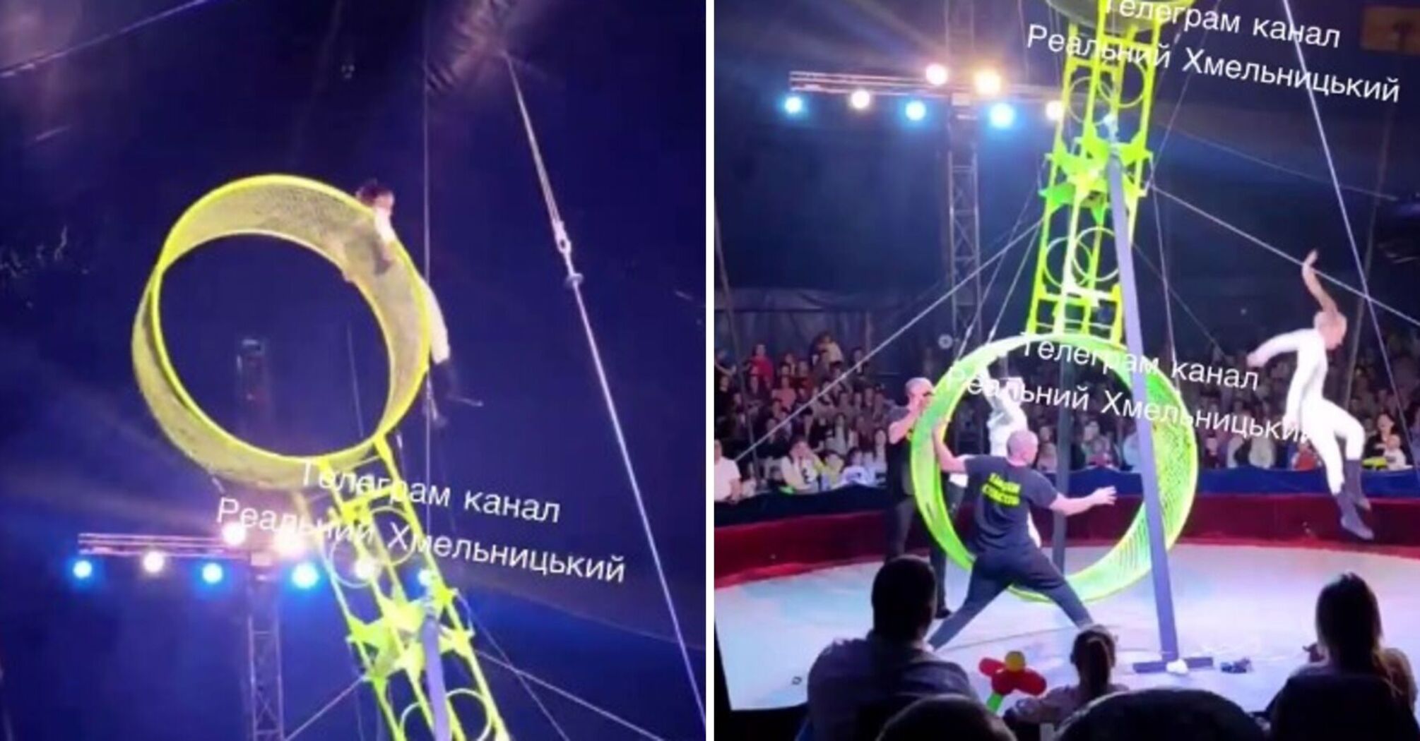 In Khmelnytsky, a performer fell from a height of 10 meters during a circus performance: video