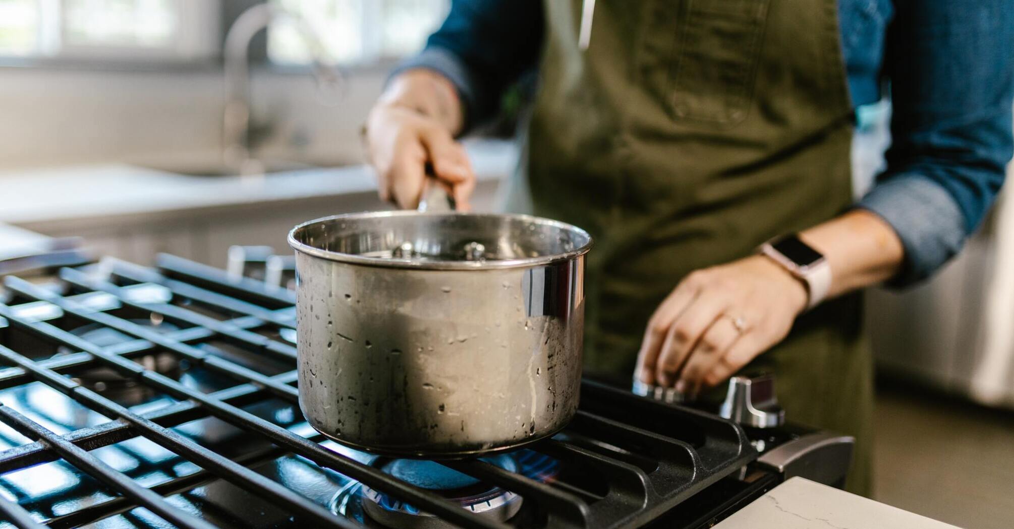 The process of cooking