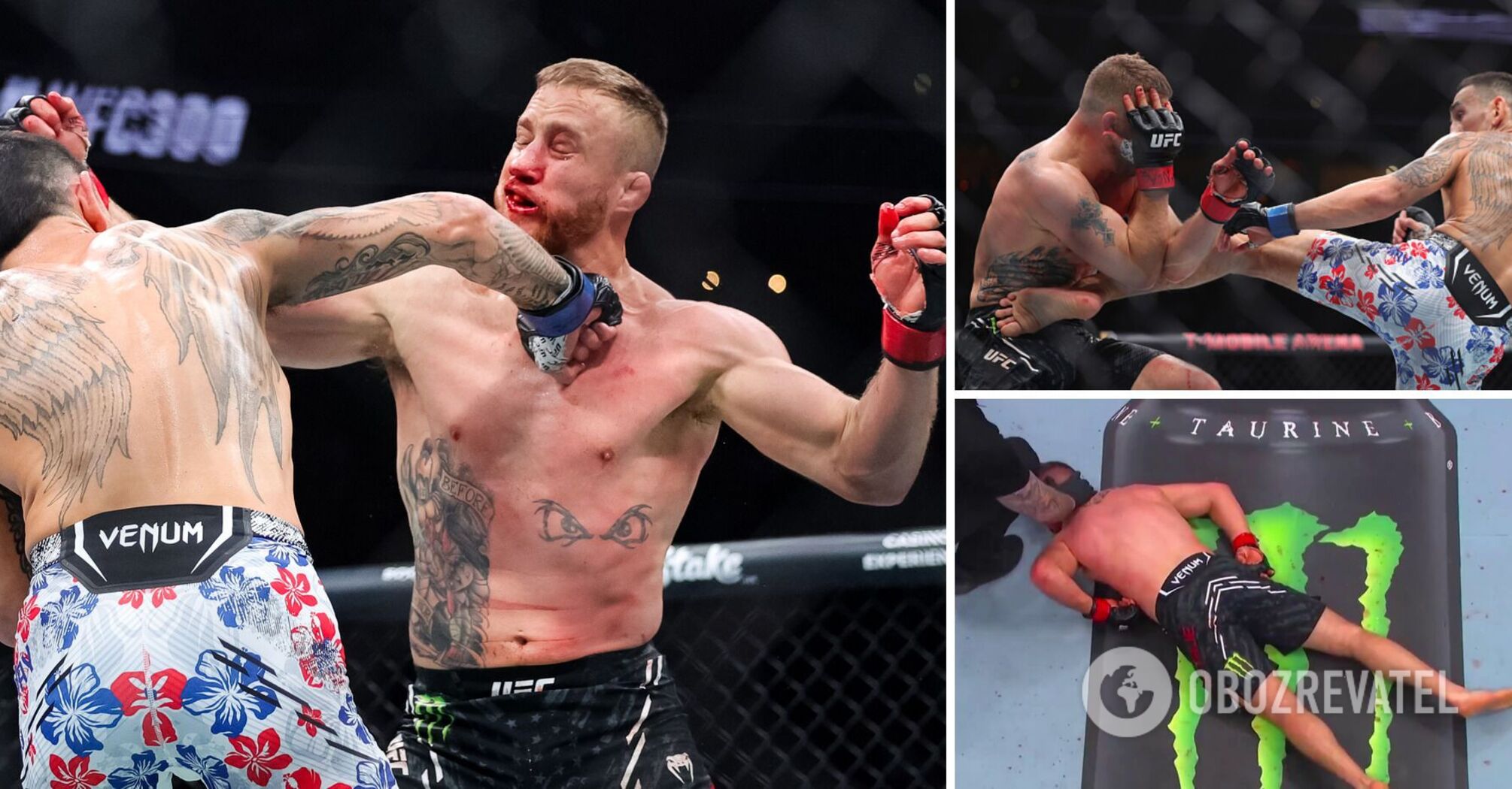 The former UFC champion won with the "craziest knockout of all time" in the last second of the final round. Video