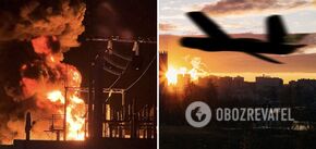 UAVs attacked a number of Russian regions at night: energy infrastructure and oil refinery damaged