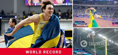 On the first try! The 'New Bubka' set a world record in the pole vault. Video