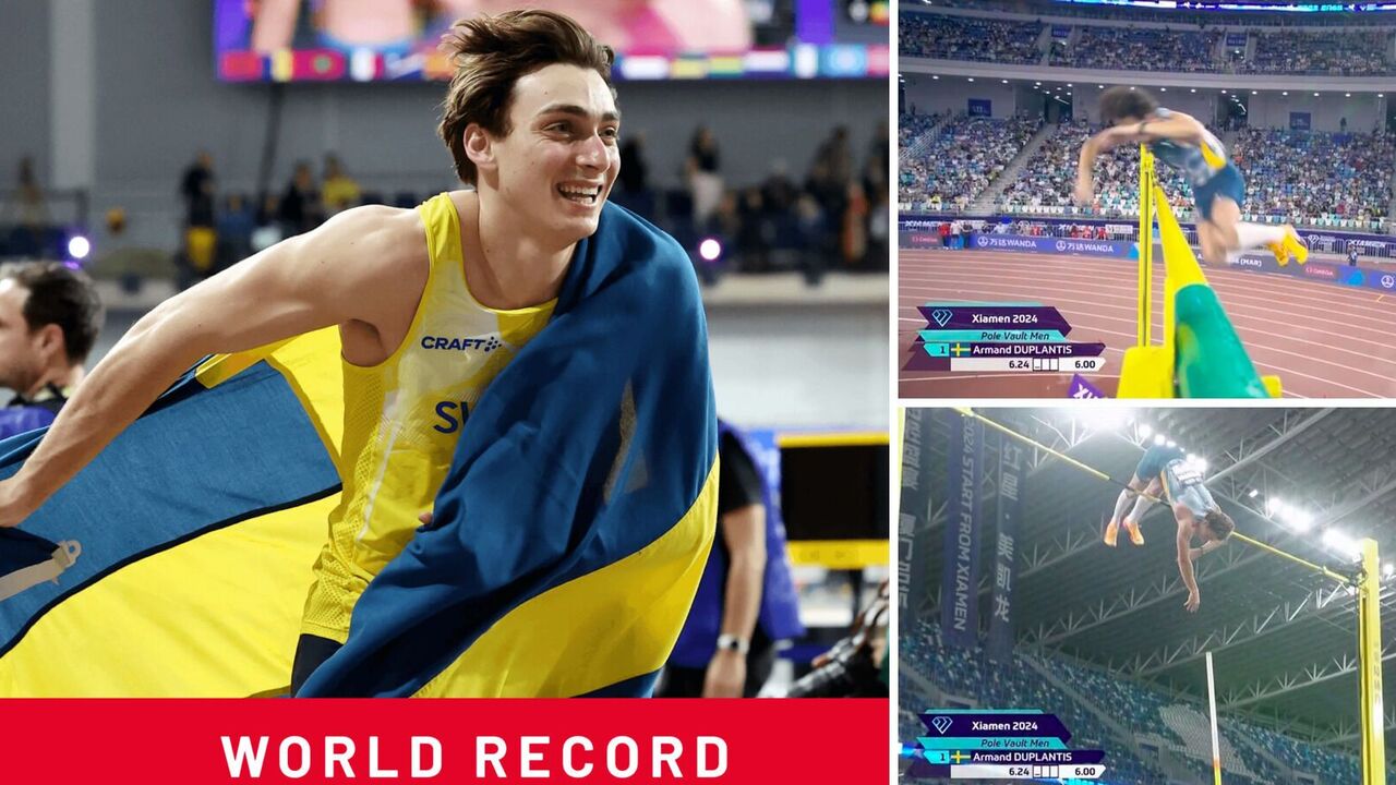 On the first try! The "New Bubka" set a world record in the pole vault. Video