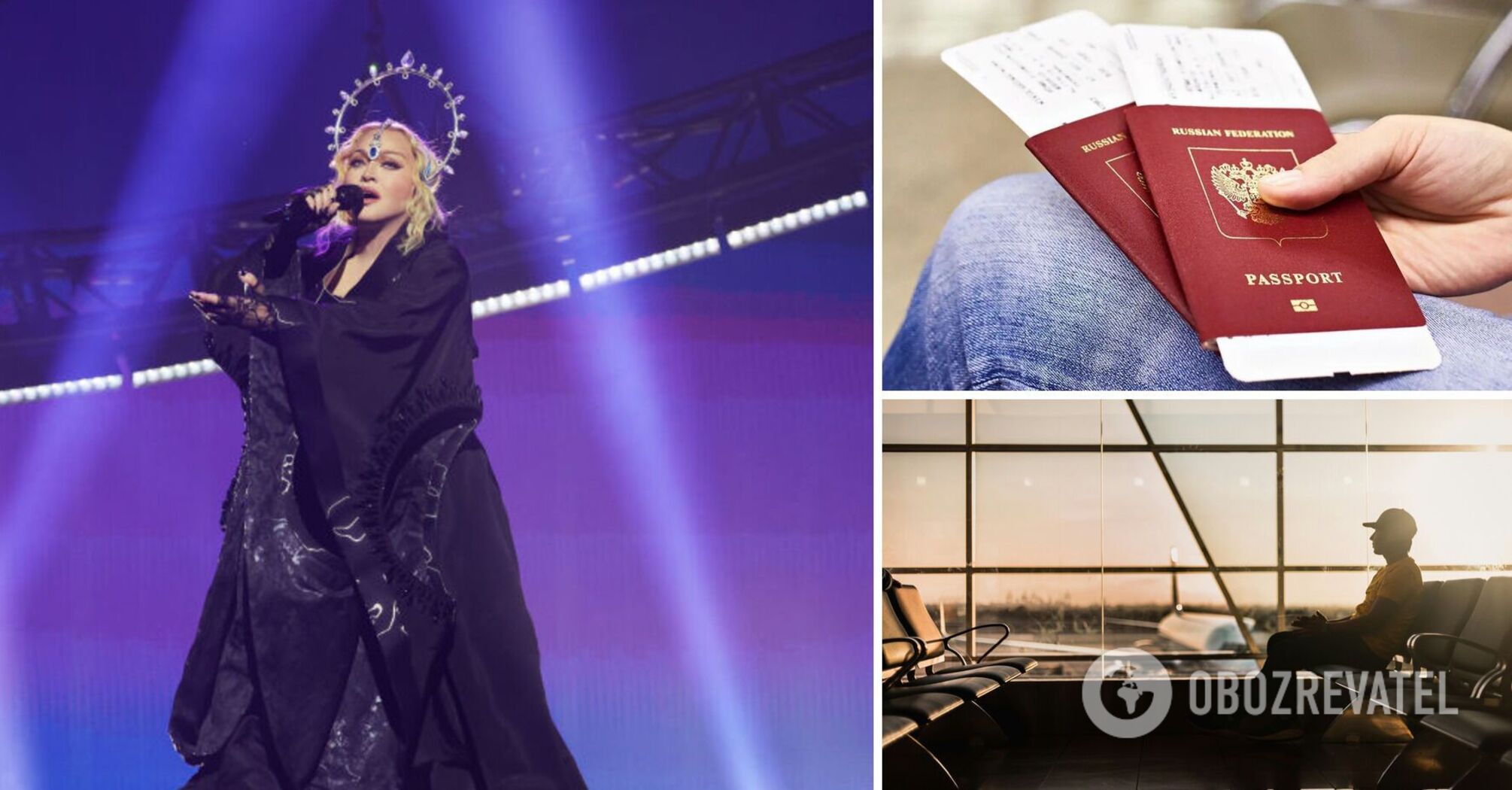 Lost his dream. A Russian man was turned away at the Istanbul airport halfway to Mexico for a Madonna concert