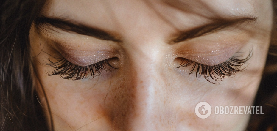 How to make a 'light' look with false eyelashes: a life hack
