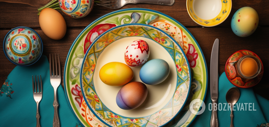 How to dye eggs for the Easter table with red cabbage