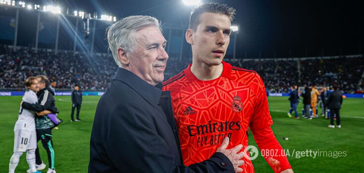 Real Madrid head coach refuses to release Ukraine's goalkeeper for the match - media