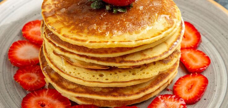 A simple recipe for puffy pancakes: you only need a blender and a few ingredients