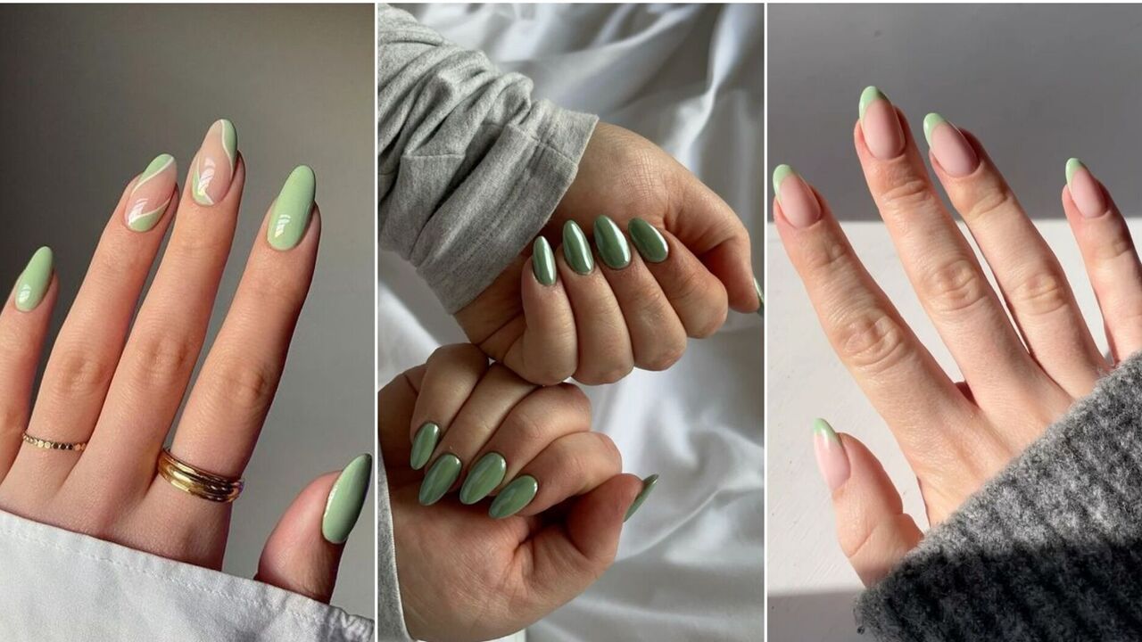 Matcha and mint nails are a new manicure trend. 6 ideas for inspiration that smell like spring
