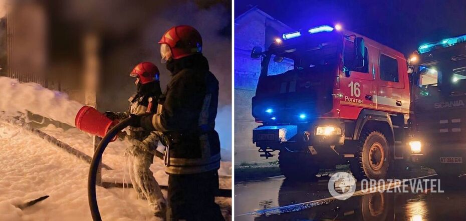 The occupiers hit a critical infrastructure facility in Ivano-Frankivsk region during the night attack: there was a fire. Photo