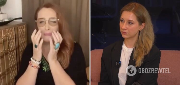 Sniżana Jegorowa histerycznie "płakała" i przeklinała swoją proukraińską córkę Stasię Rowińską i nazywała Ukraińców "chorymi psychicznie".