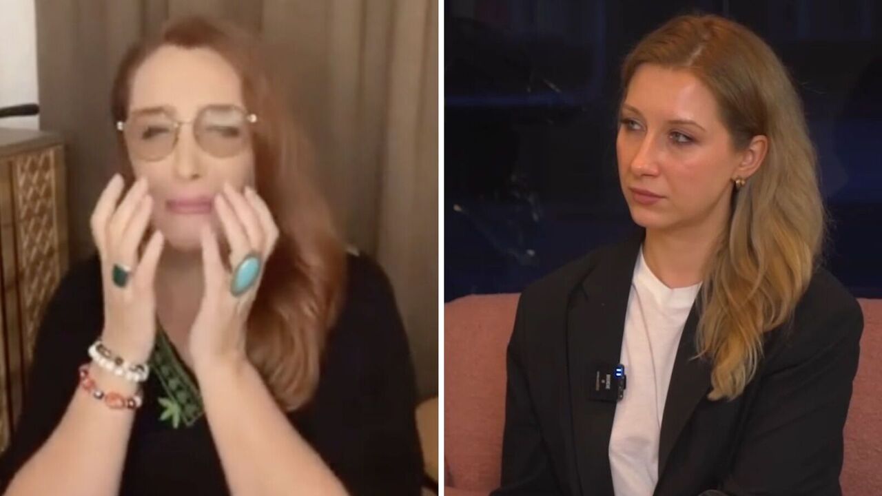 Sniżana Jegorowa histerycznie "płakała" i przeklinała swoją proukraińską córkę Stasię Rowińską i nazywała Ukraińców "chorymi psychicznie".